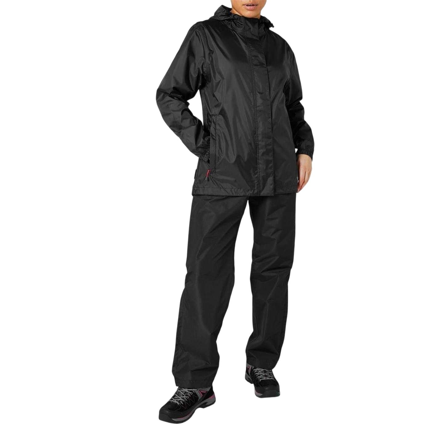 Black - Lifestyle - Gelert Womens-Ladies Packaway Waterproof Jacket