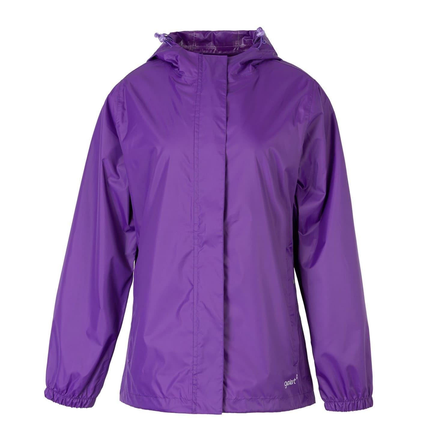 Purple - Front - Gelert Womens-Ladies Packaway Waterproof Jacket