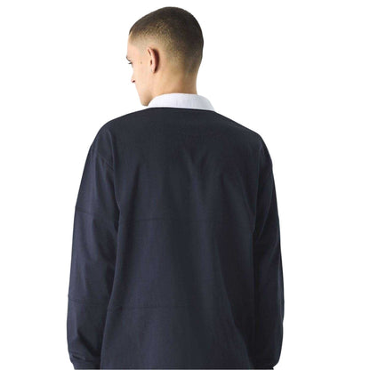 Navy - Back - Pretty Green Mens Islington Rugby Shirt