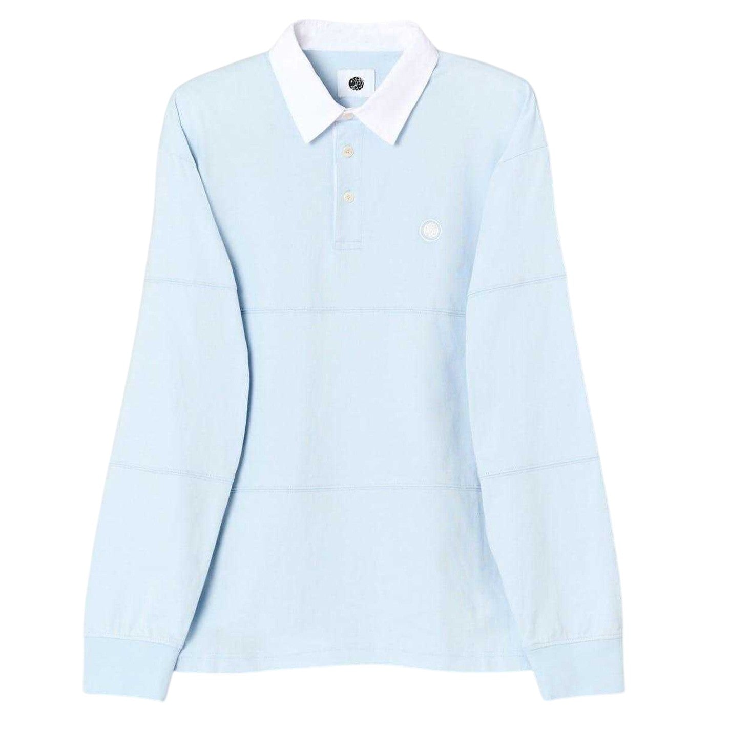 Light Blue - Front - Pretty Green Mens Islington Rugby Shirt