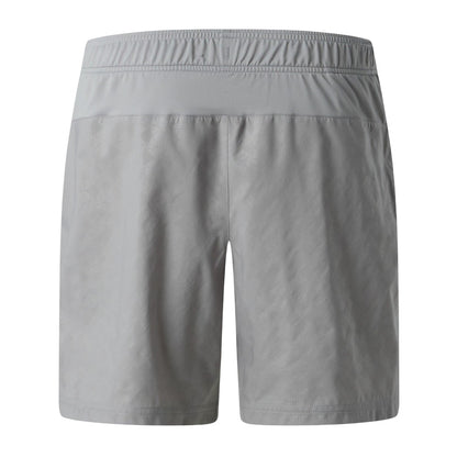 Grey - Back - The North Face Mens 24-7 Pentdome Patterned Shorts