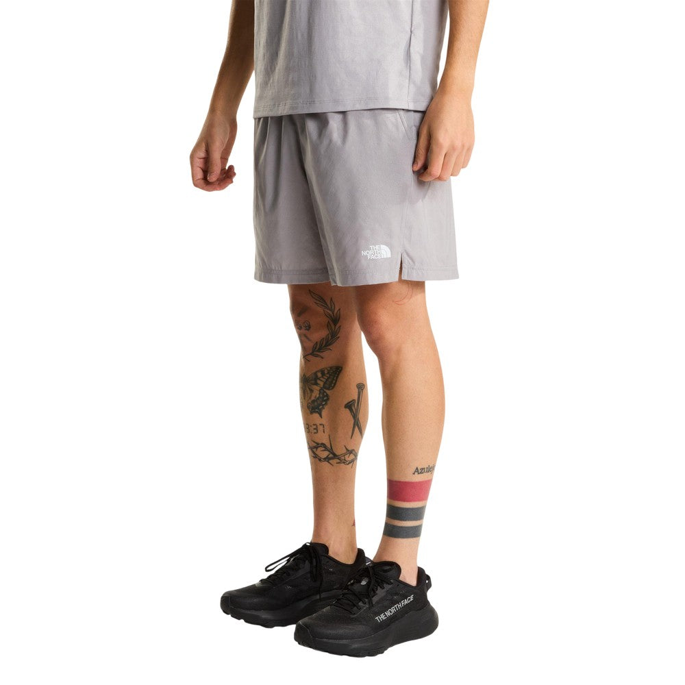 Grey - Side - The North Face Mens 24-7 Pentdome Patterned Shorts