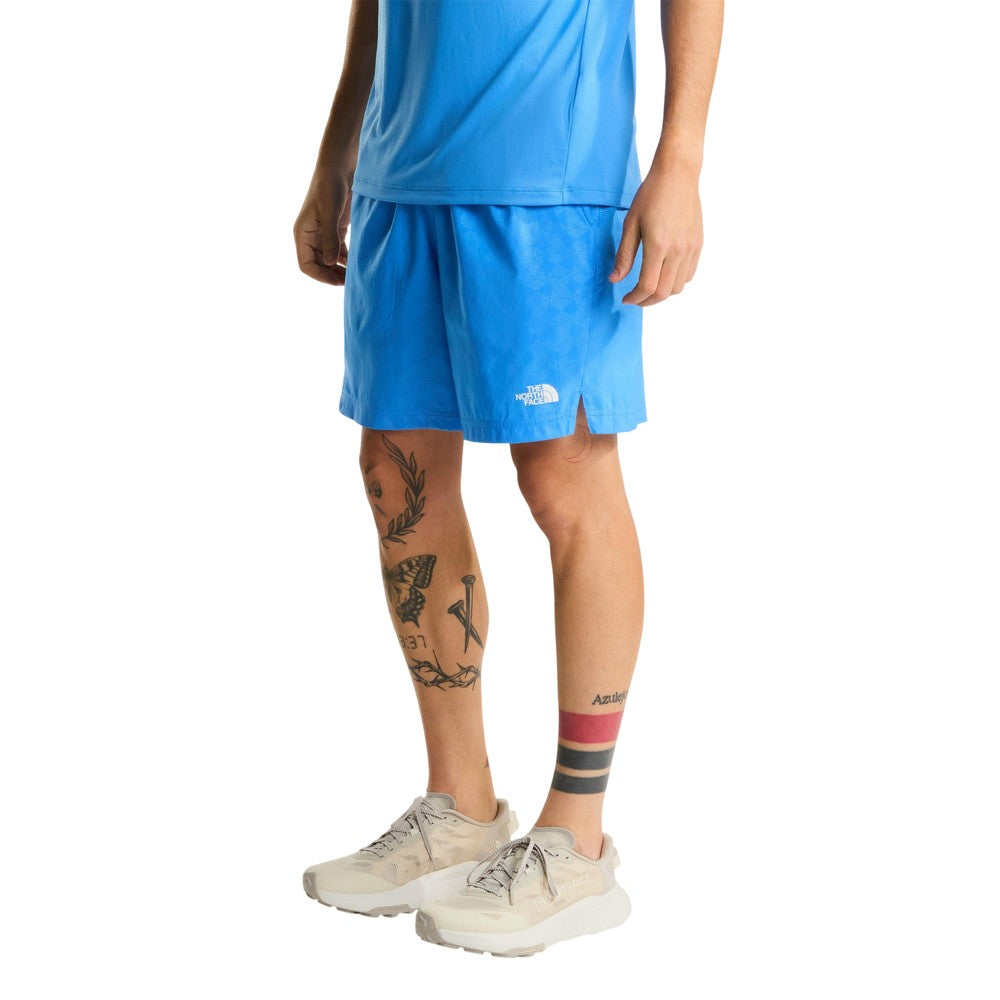 Marina Blue - Side - The North Face Mens 24-7 Pentdome Patterned Shorts