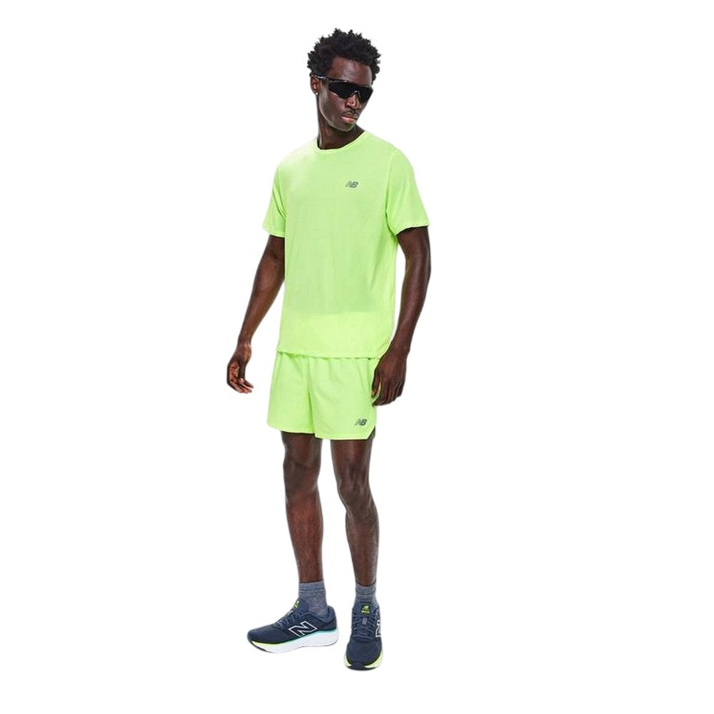 Green - Side - New Balance Mens RC Running Shorts