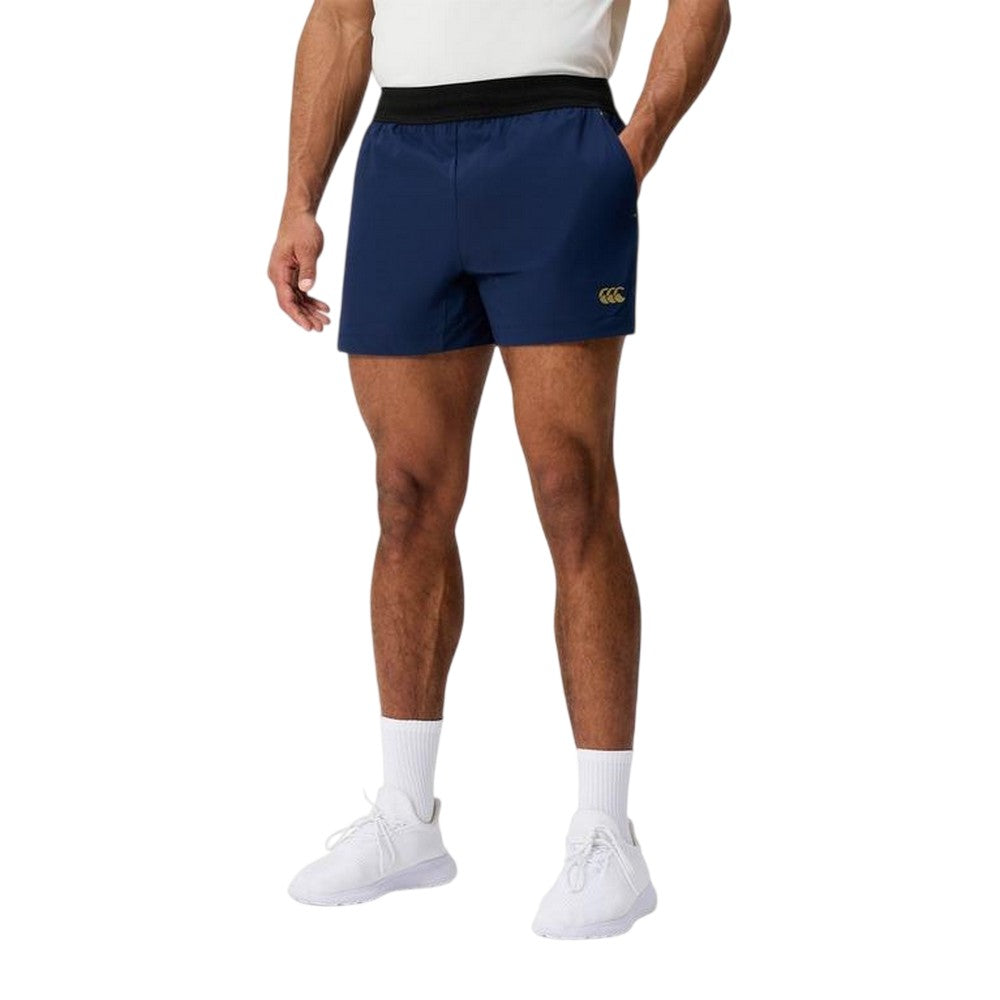 Navy - Side - Canterbury Mens Everest Woven Rugby Shorts
