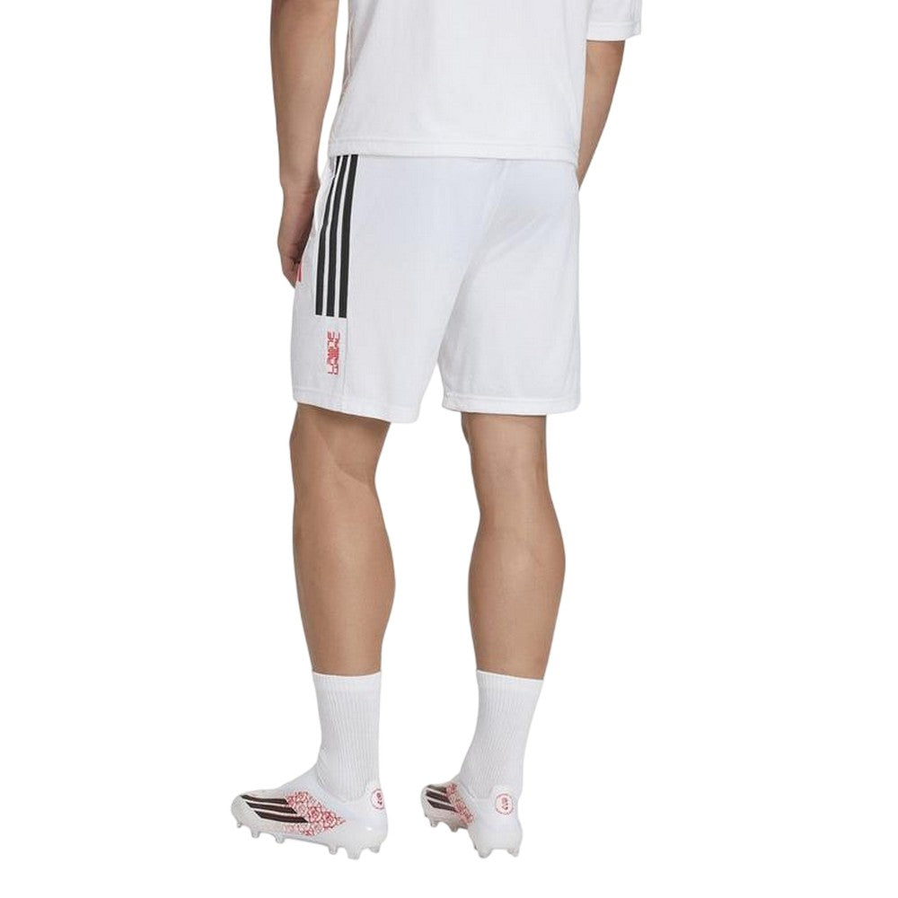 White - Back - Adidas Mens Lamine Yamal 3 Stripes Training Shorts