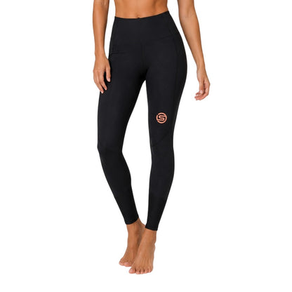 Black - Side - Skins Womens-Ladies Series-5 Skyscraper Leggings