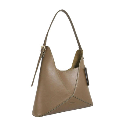 Khaki Green - Side - Dune London Lo Dinidearest Leather Shoulder Bag