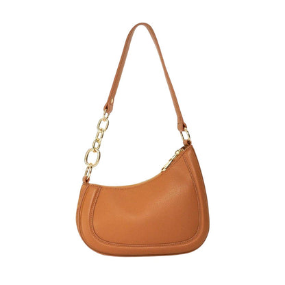 Tan - Back - Dune London Lo Direction Suede Shoulder Bag