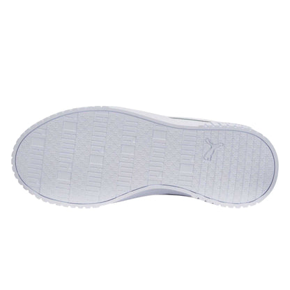 White-Silver - Lifestyle - Puma Childrens-Kids Carina 2.0 Low Trainers