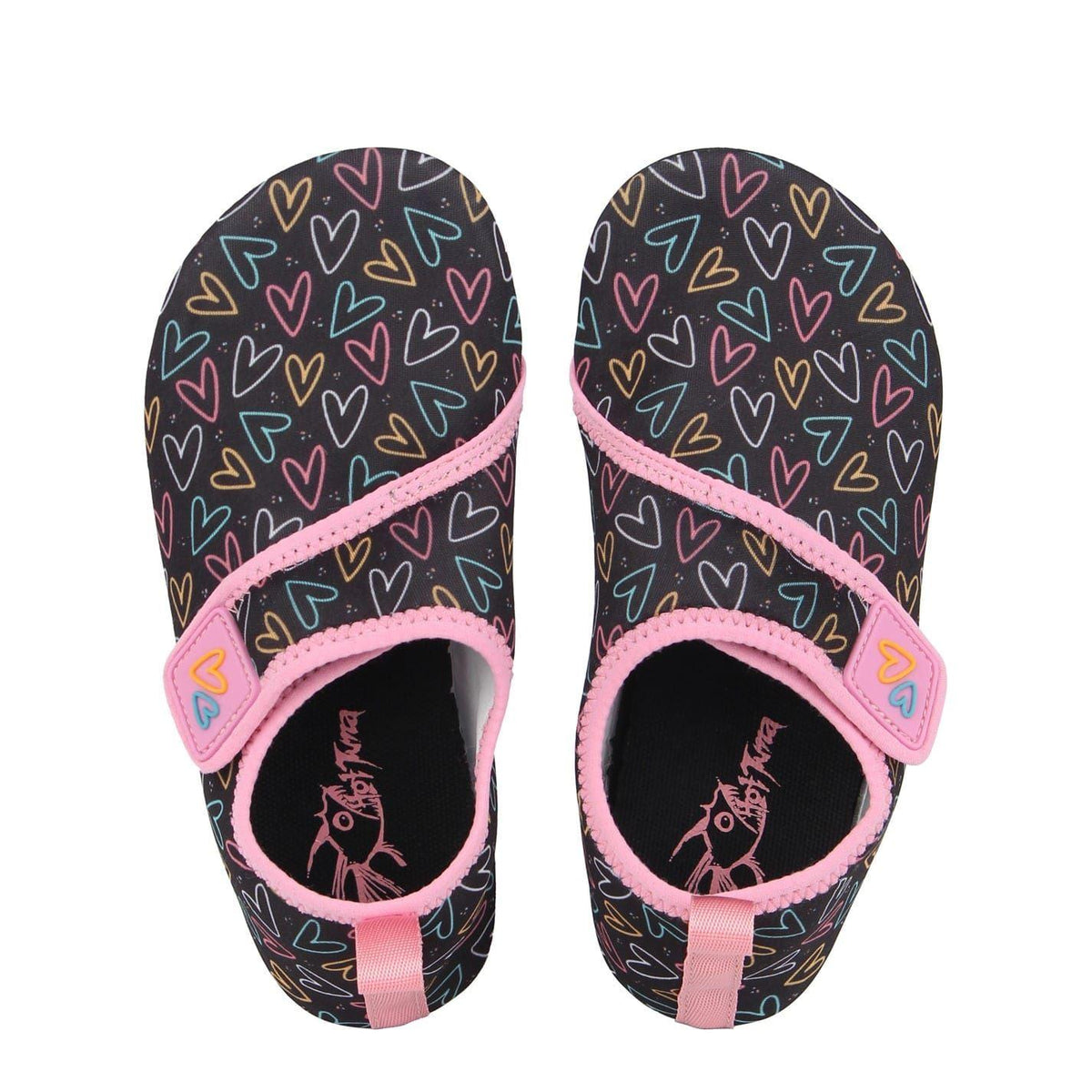 Black - Pack Shot - Hot Tuna Childrens-Kids Splasher Water Shoes