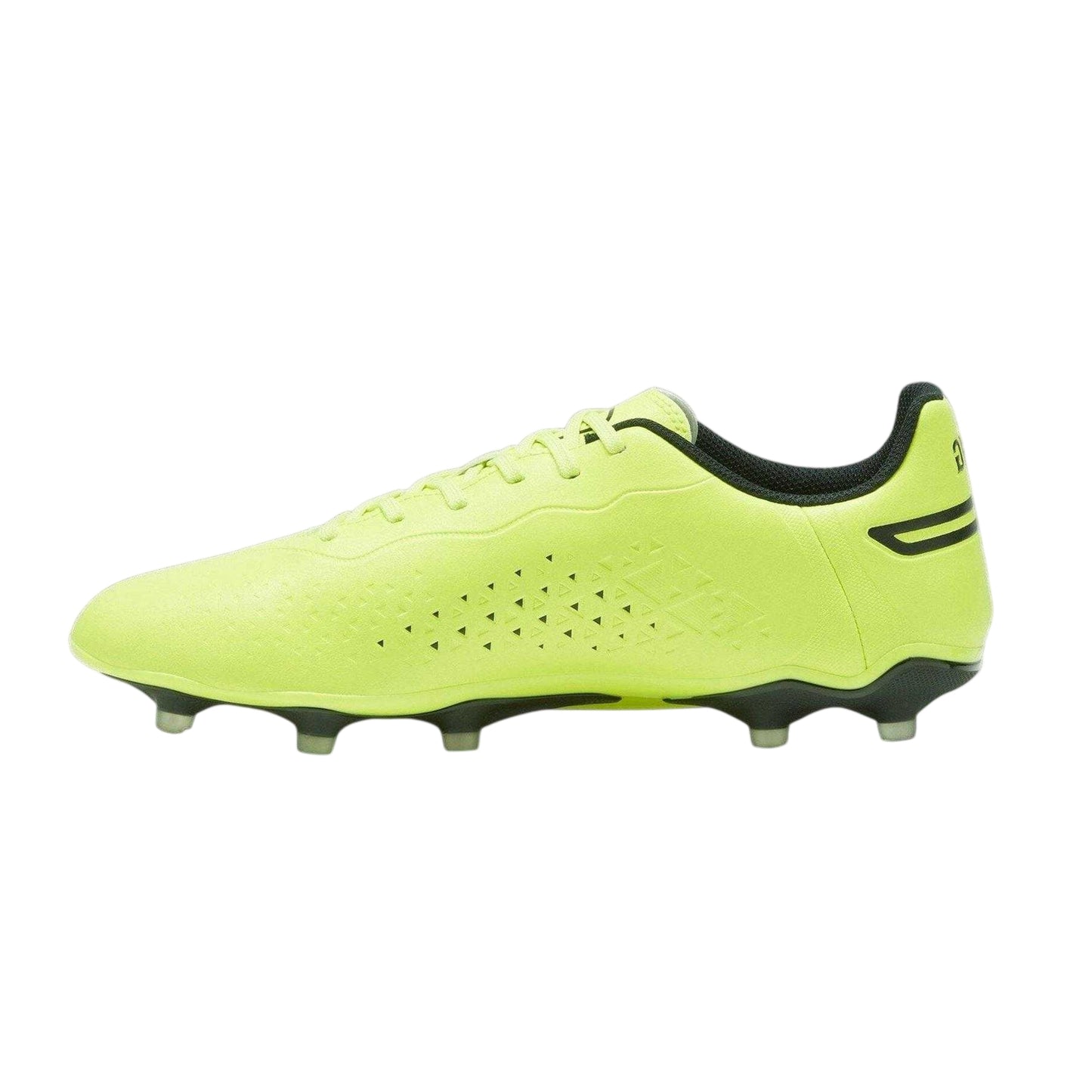 Lime - Back - Puma Mens King Match Football Boots