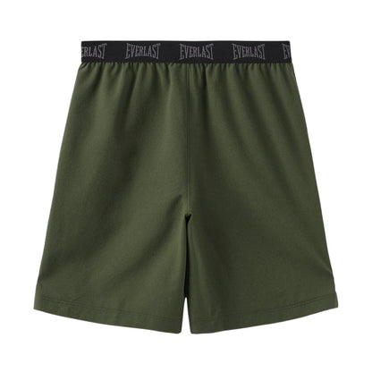 Khaki - Back - Everlast Childrens-Kids Flex Shorts