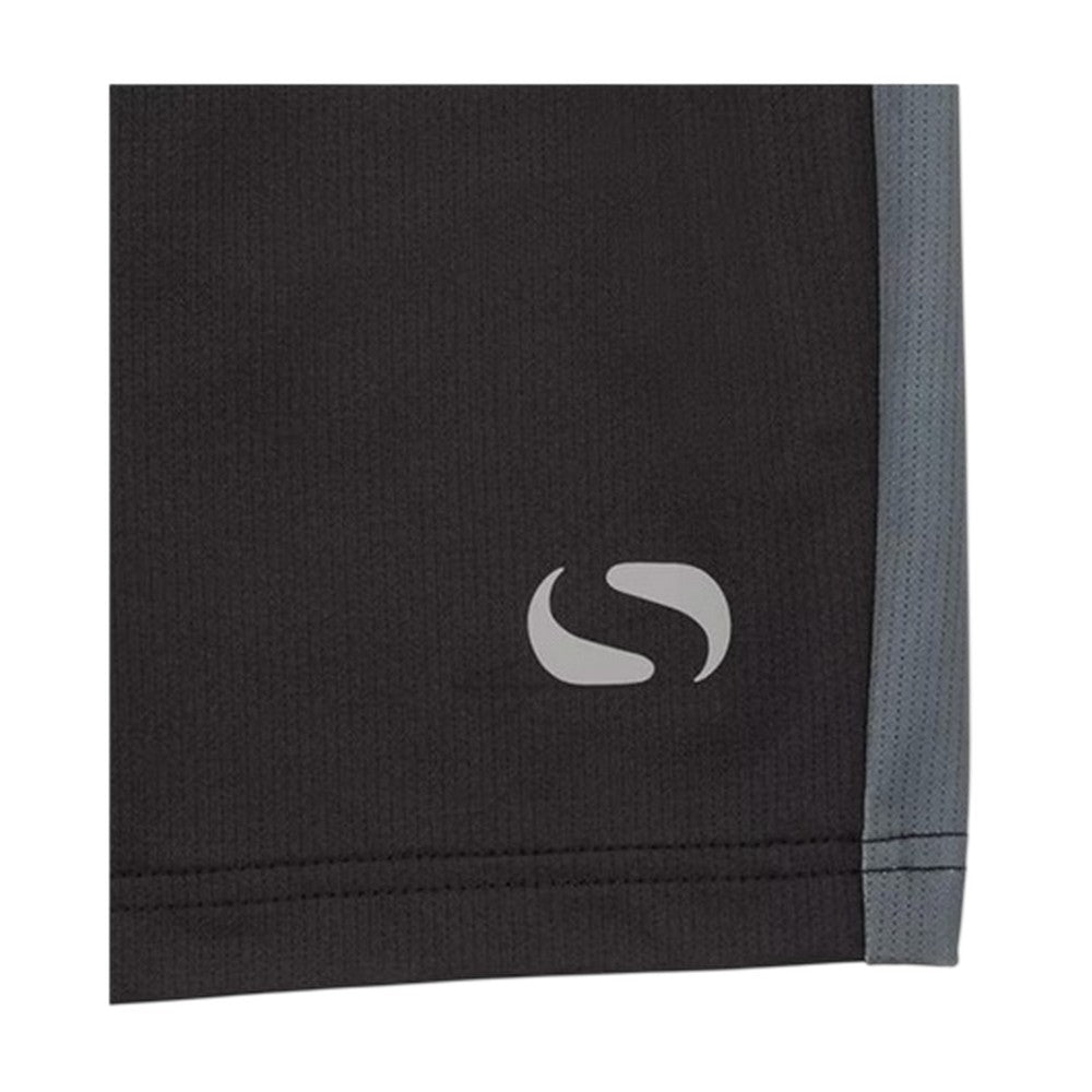 Black - Side - Sondico Childrens-Kids Polyester Football Shorts