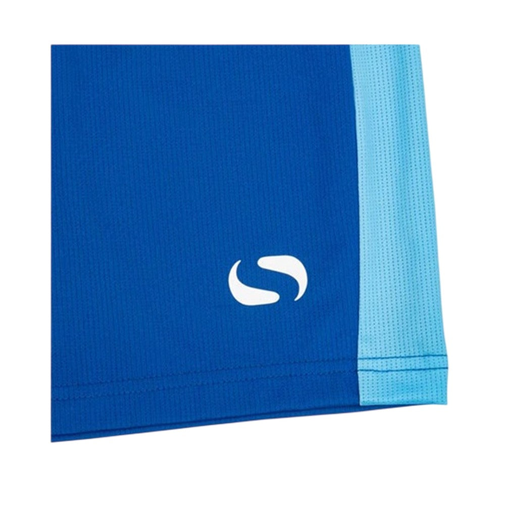Blue - Side - Sondico Childrens-Kids Polyester Football Shorts