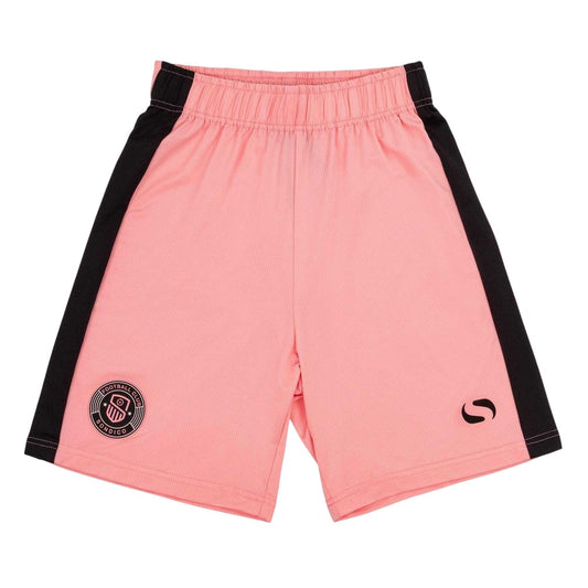 Pink - Front - Sondico Childrens-Kids Polyester Football Shorts