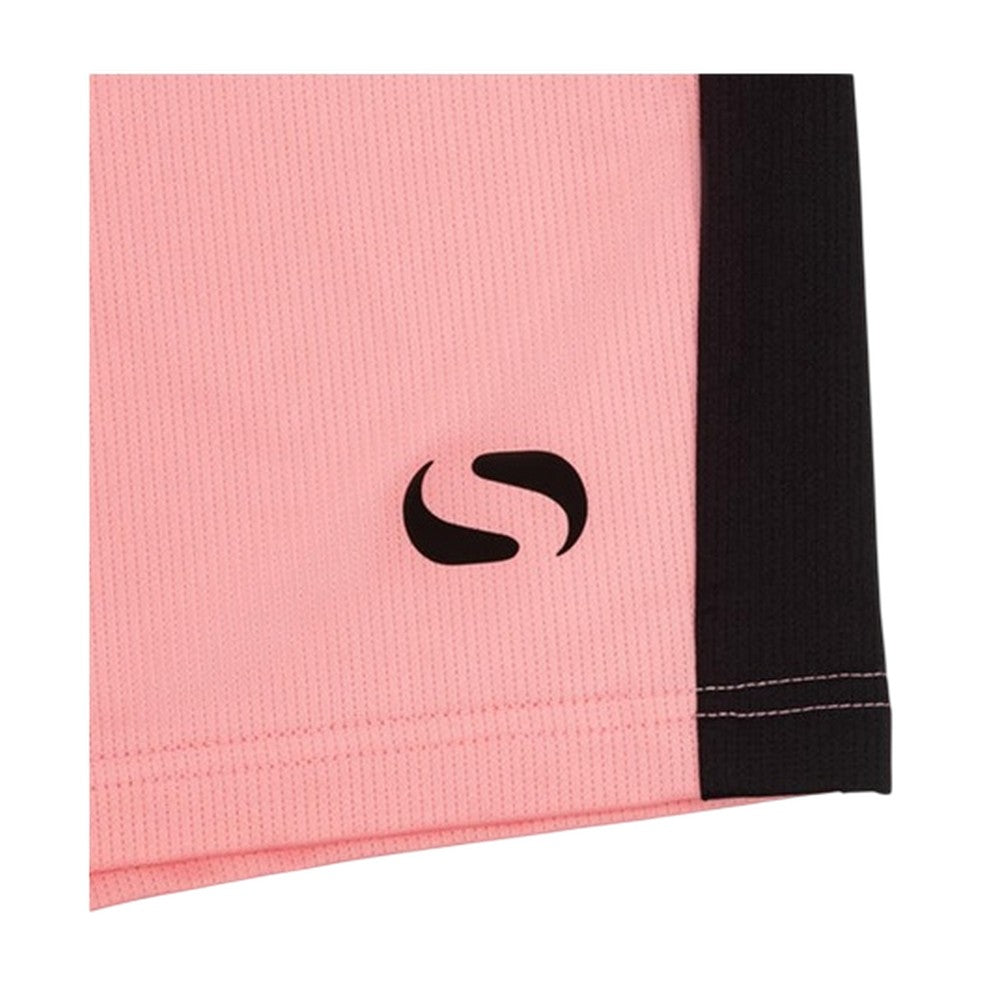 Pink - Side - Sondico Childrens-Kids Polyester Football Shorts