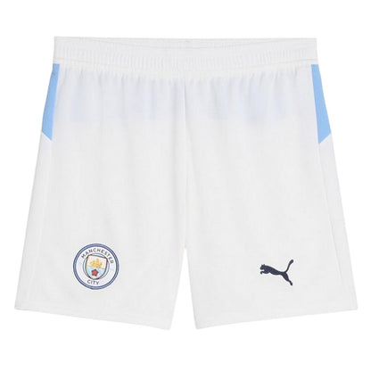 White - Front - Puma Childrens-Kids 2025-2026 Manchester City FC Football Shorts