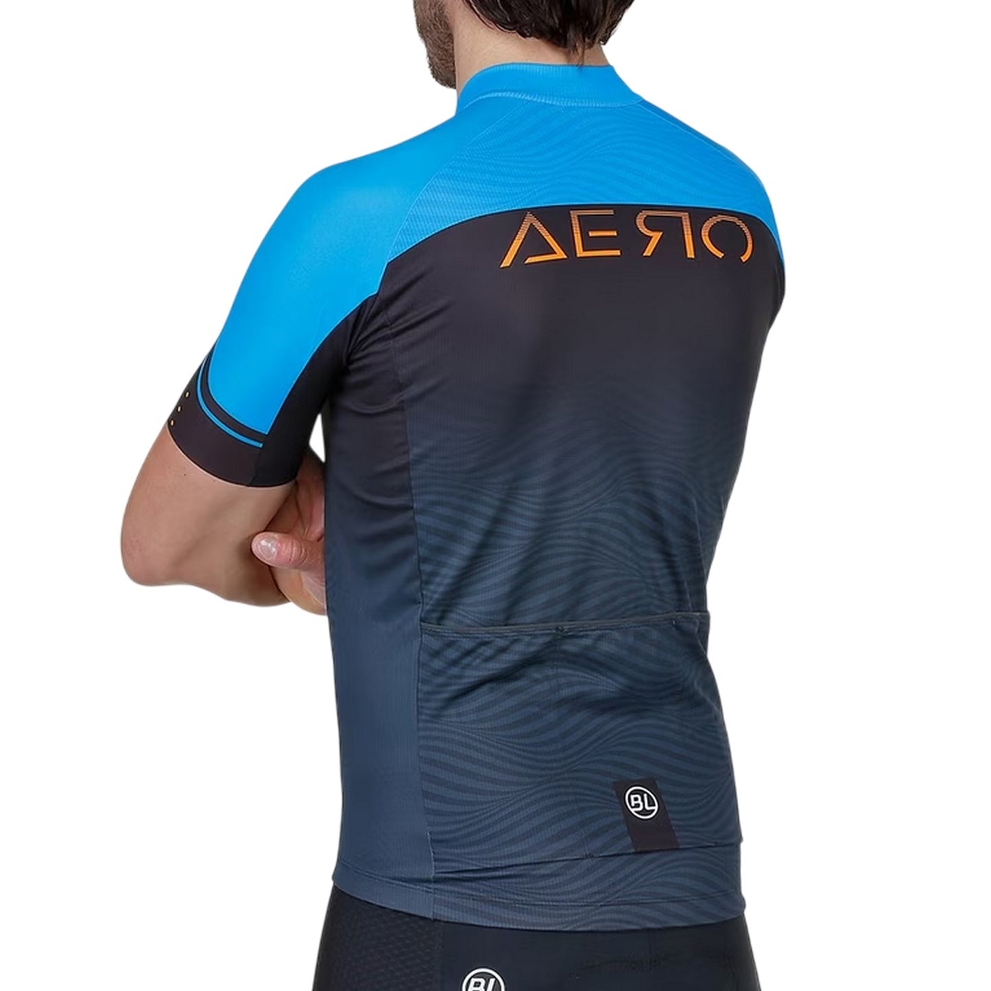 Fluorescent Blue - Lifestyle - Bicycle Line Mens Quarter Zip Jersey