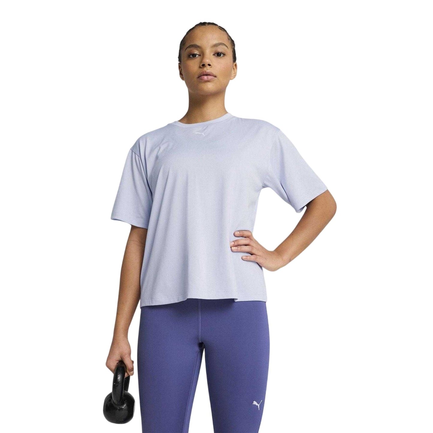Stormy Weather - Side - Puma Womens-Ladies Tad Essentials Relaxed Fit T-Shirt