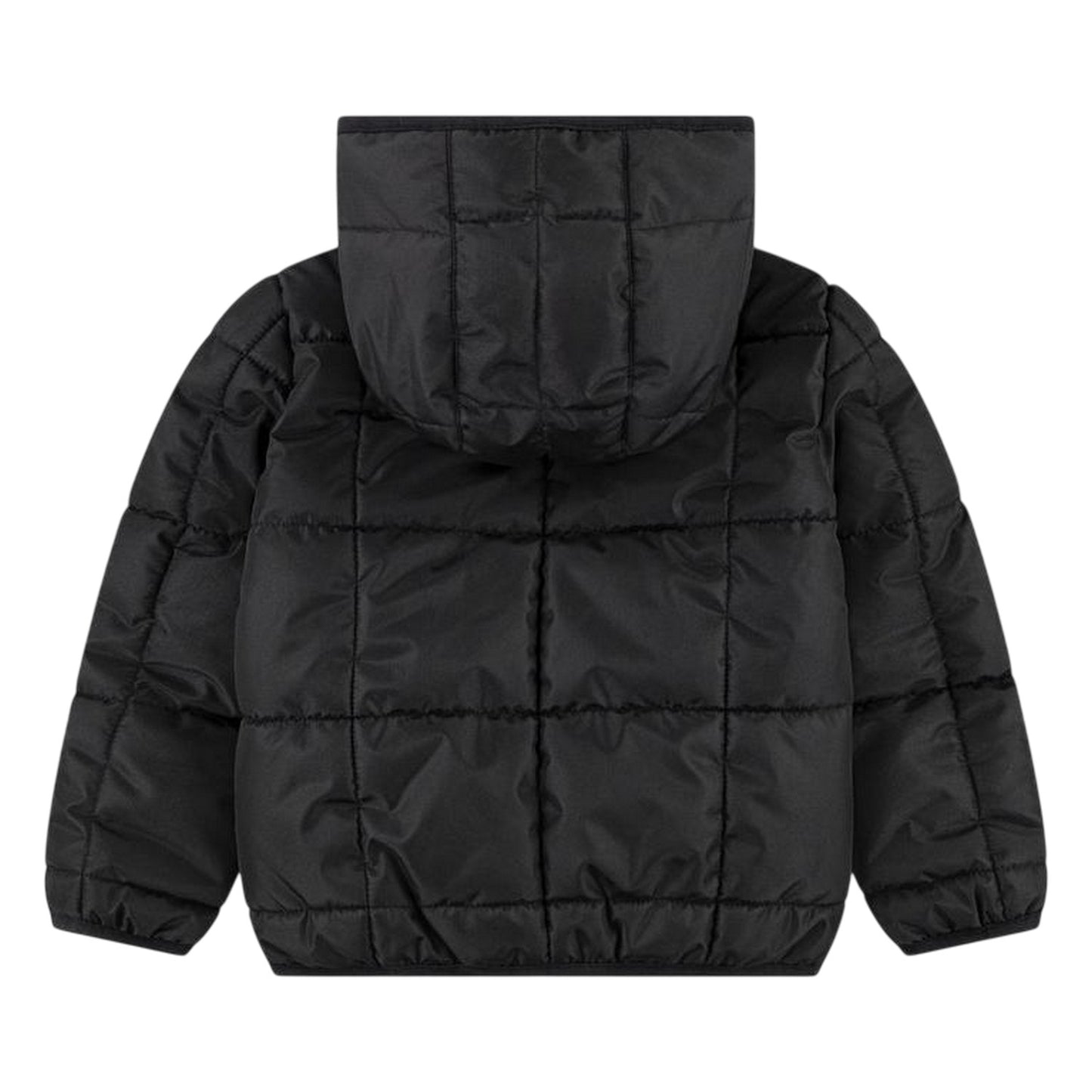 Black - Back - Nike Childrens-Kids Polyester Puffer Jacket