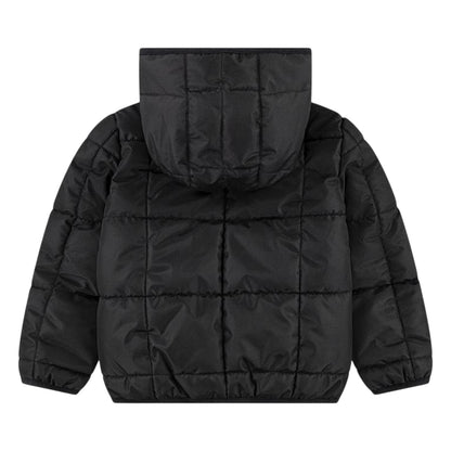 Black - Back - Nike Childrens-Kids Polyester Puffer Jacket