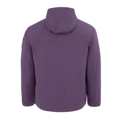 Purple - Back - Firetrap Mens Windproof Hooded Windbreaker
