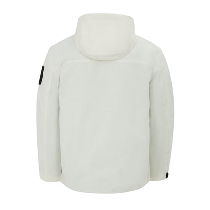White - Back - Firetrap Mens Windproof Hooded Windbreaker