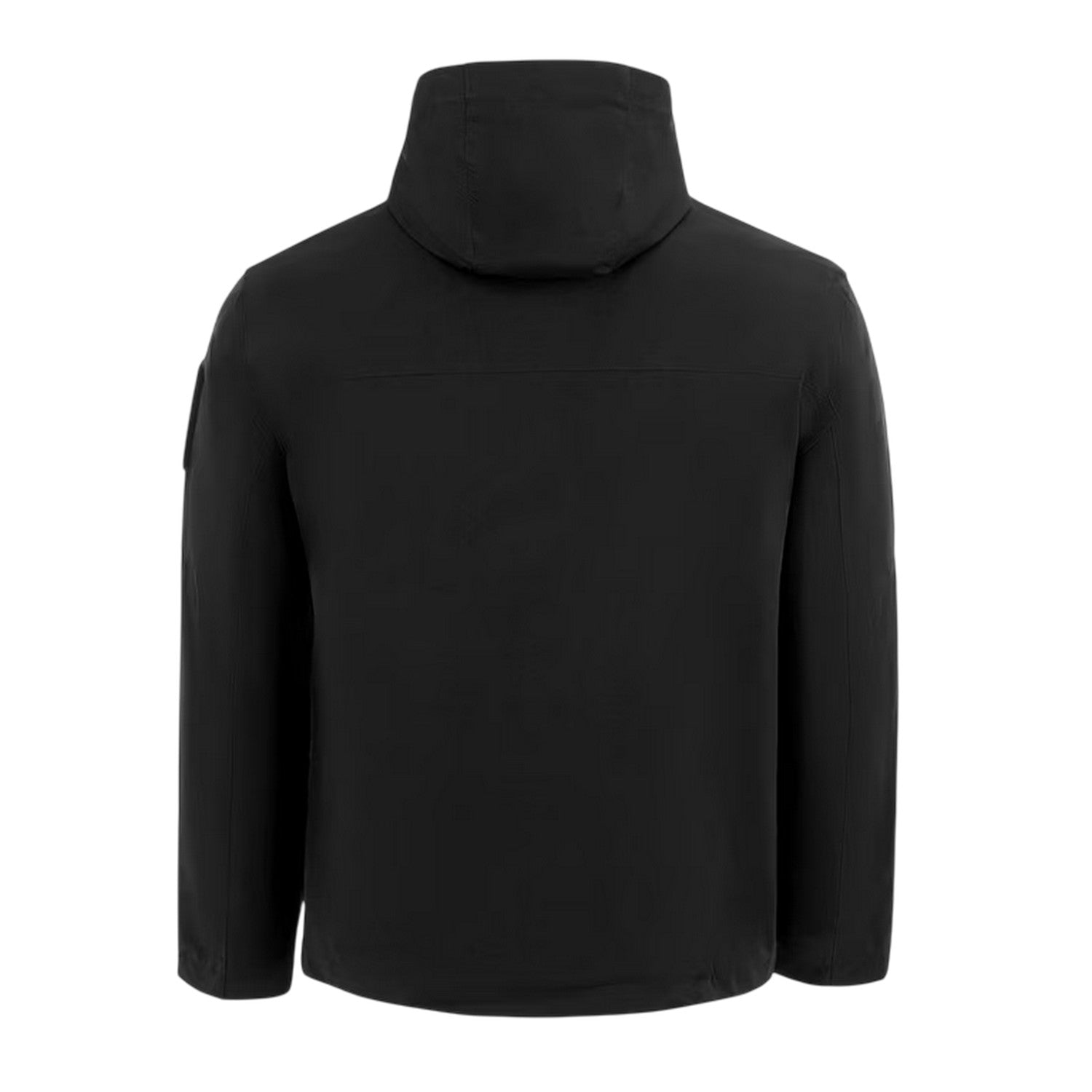 Black - Back - Firetrap Mens Windproof Hooded Windbreaker