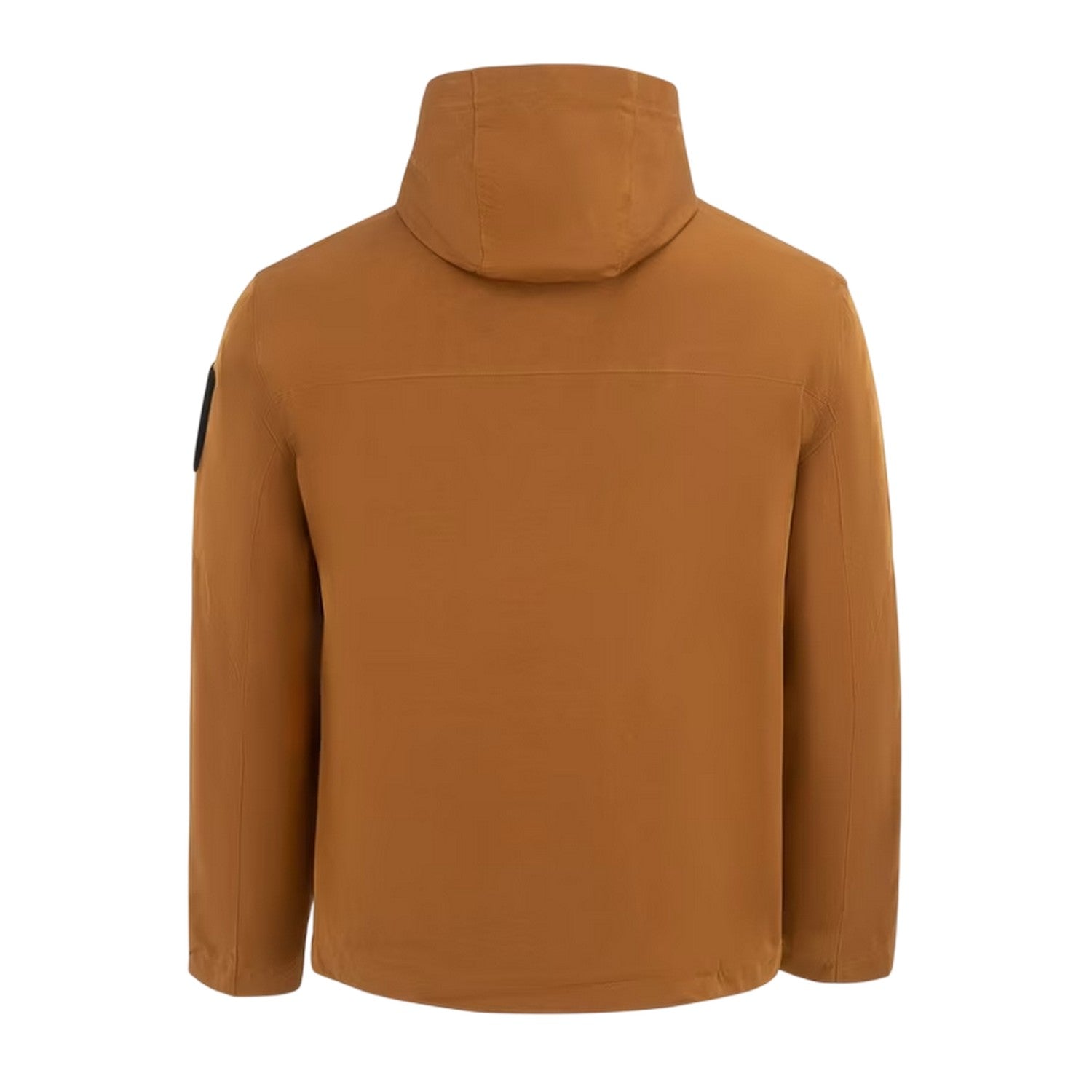 Brown - Back - Firetrap Mens Windproof Hooded Windbreaker