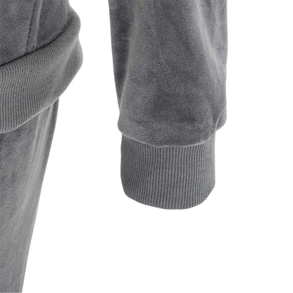 Grey - Lifestyle - Miso Womens-Ladies Velour Tracksuit Set