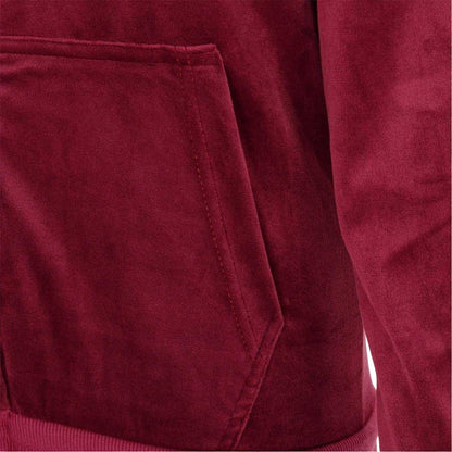 Fuchsia - Side - Miso Womens-Ladies Velour Tracksuit Set