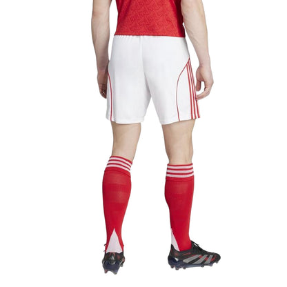 White-Red - Back - Adidas Mens 2025-2026 Arsenal FC Home Shorts