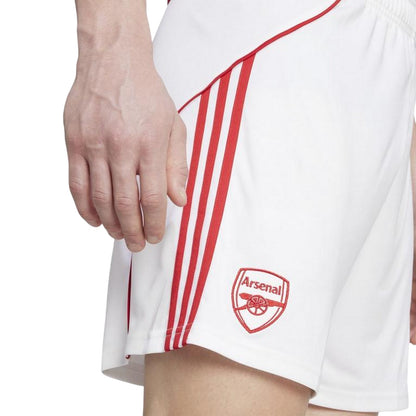 White-Red - Side - Adidas Mens 2025-2026 Arsenal FC Home Shorts
