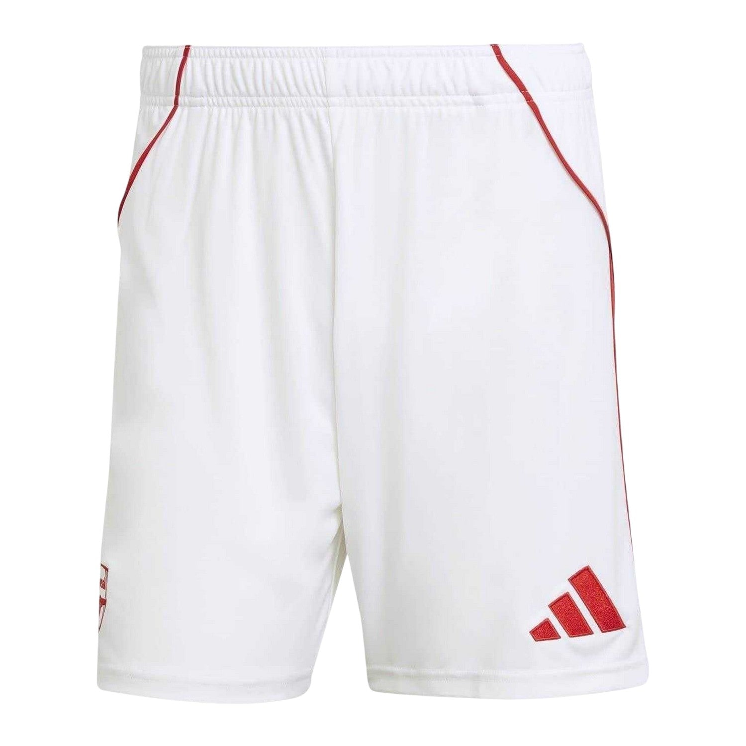 White-Red - Front - Adidas Mens 2025-2026 Arsenal FC Home Shorts