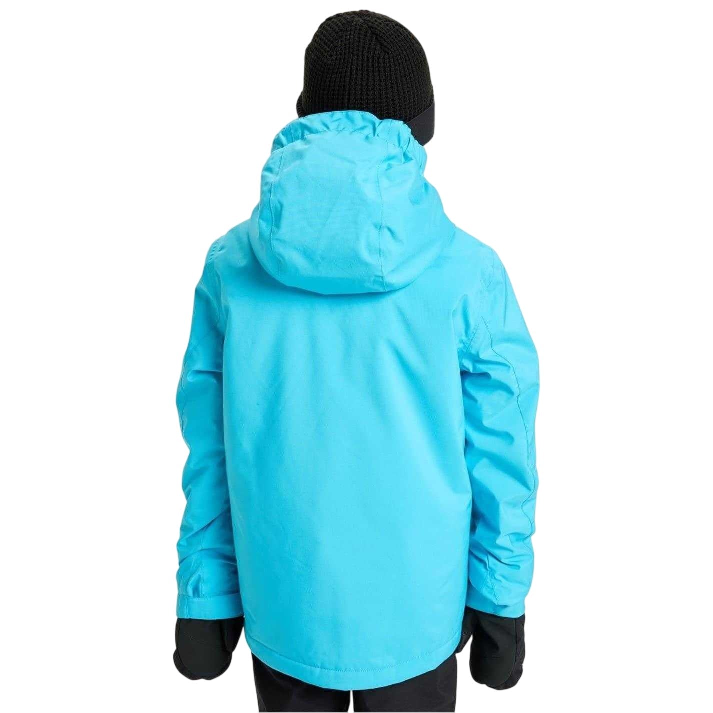 Blue - Back - Quiksilver Boys Mission Waterproof Jacket