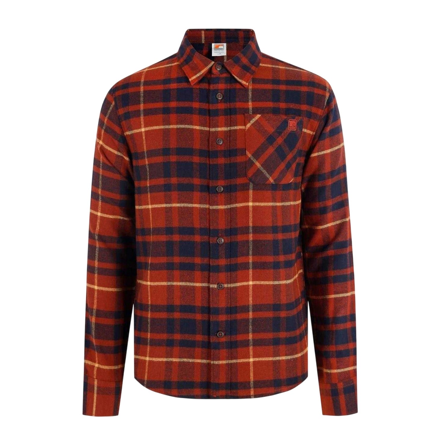 Red-Blue - Front - SoulCal Mens Checked Long-Sleeved Shirt