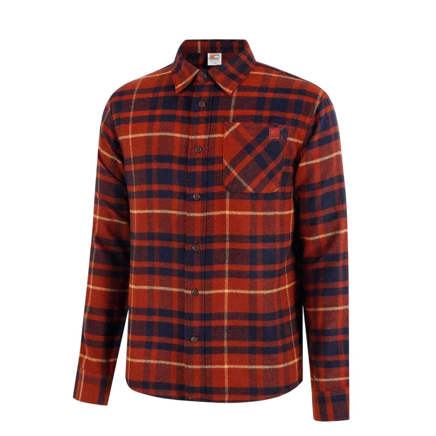 Red-Blue - Side - SoulCal Mens Checked Long-Sleeved Shirt