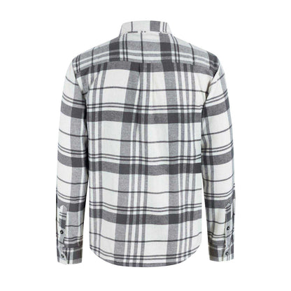 White-Grey - Back - SoulCal Mens Checked Long-Sleeved Shirt
