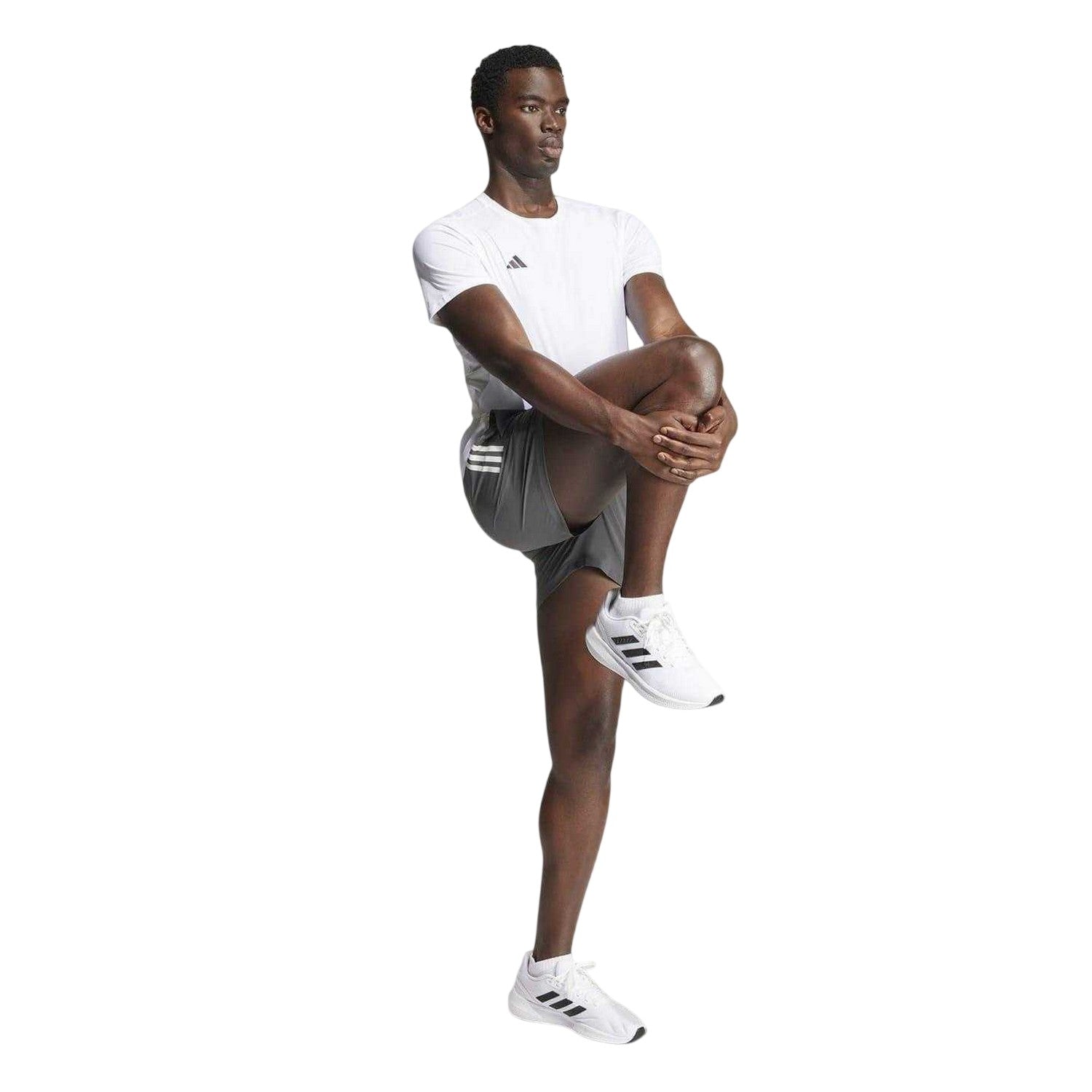 Grey - Lifestyle - Adidas Mens Own The Run Logo Running Shorts