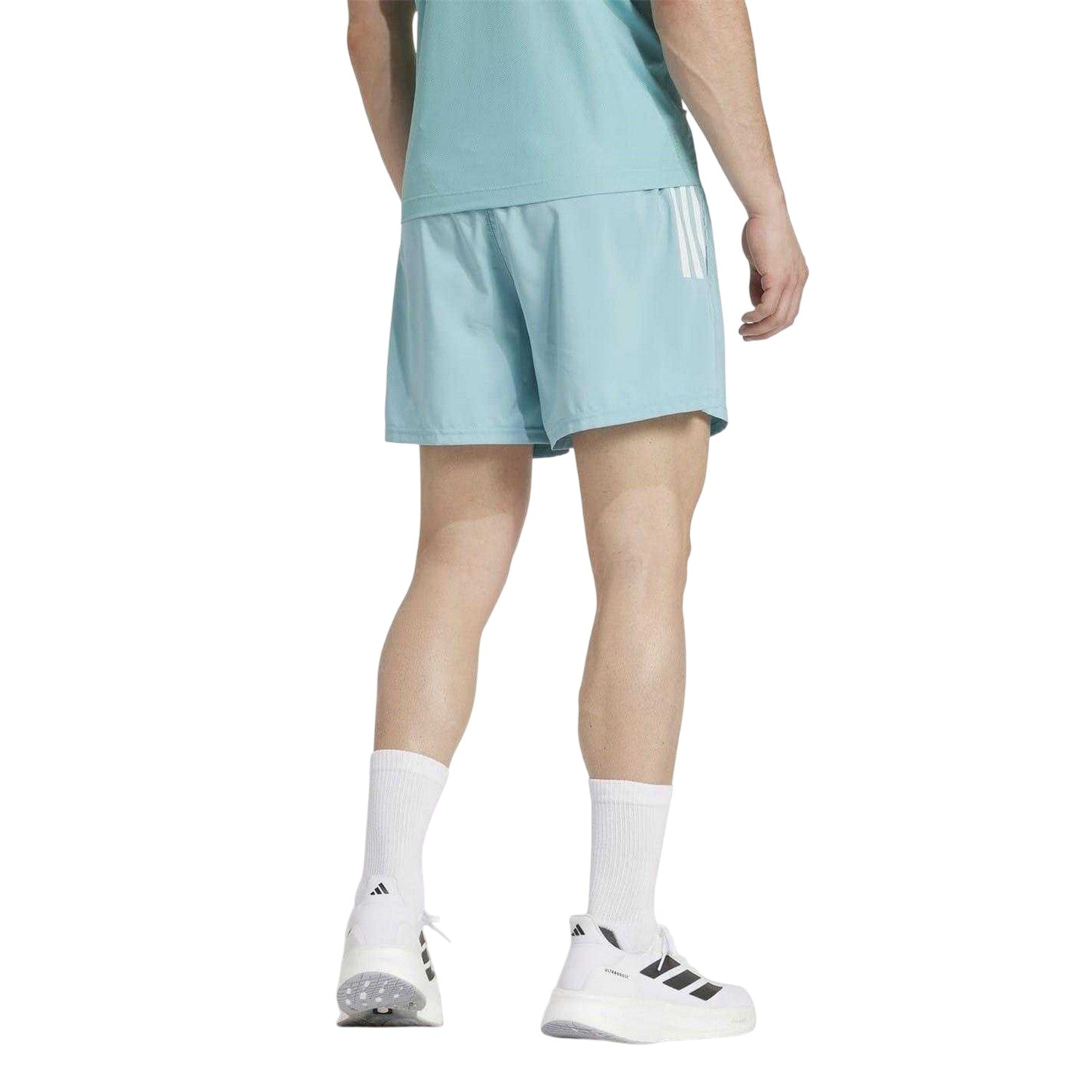 Mint - Back - Adidas Mens Own The Run Logo Running Shorts