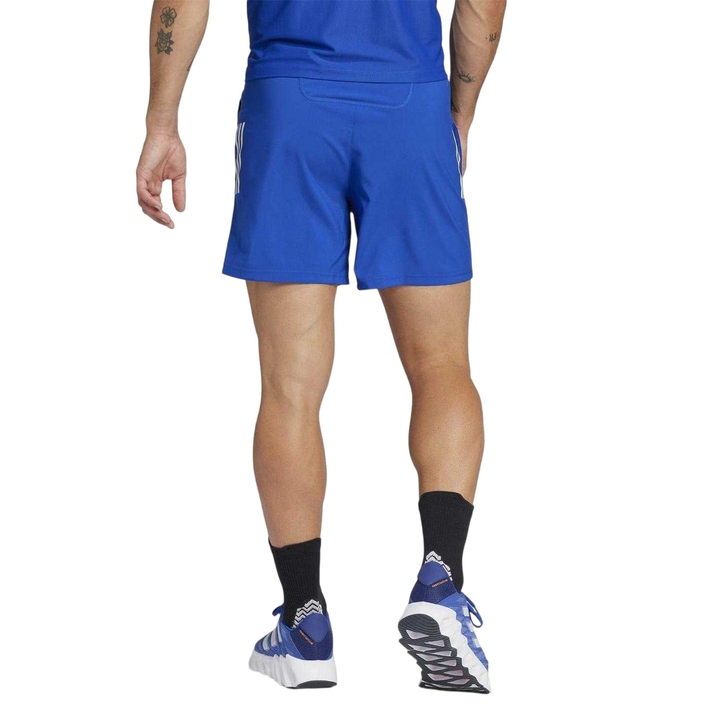 Royal Blue - Back - Adidas Mens Own The Run Logo Running Shorts
