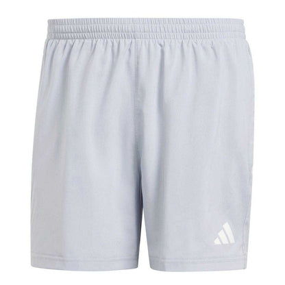 Silver - Front - Adidas Mens Own The Run Logo Running Shorts