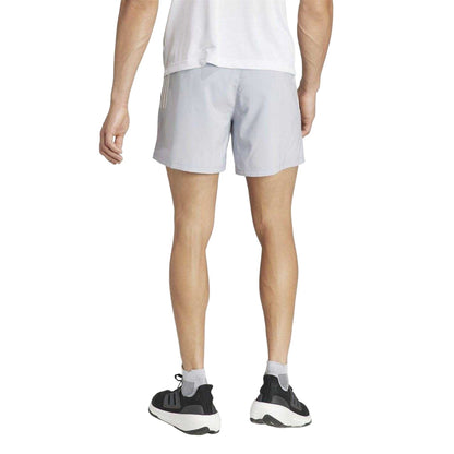 Silver - Back - Adidas Mens Own The Run Logo Running Shorts