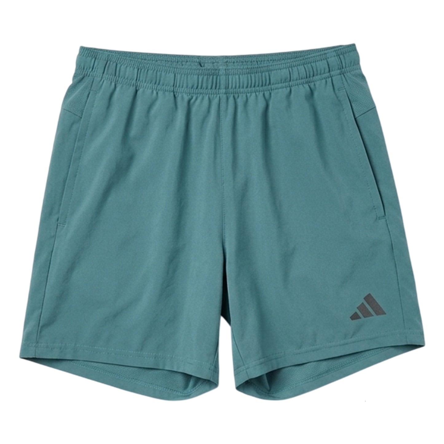 Teal - Front - Adidas Mens Own The Run Logo Running Shorts