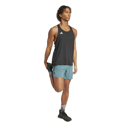 Teal - Lifestyle - Adidas Mens Own The Run Logo Running Shorts