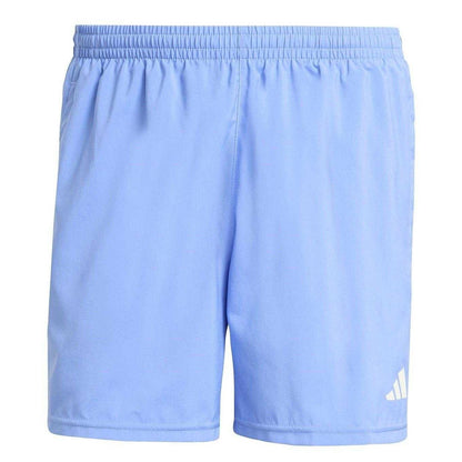 Blue - Front - Adidas Mens Own The Run Logo Running Shorts