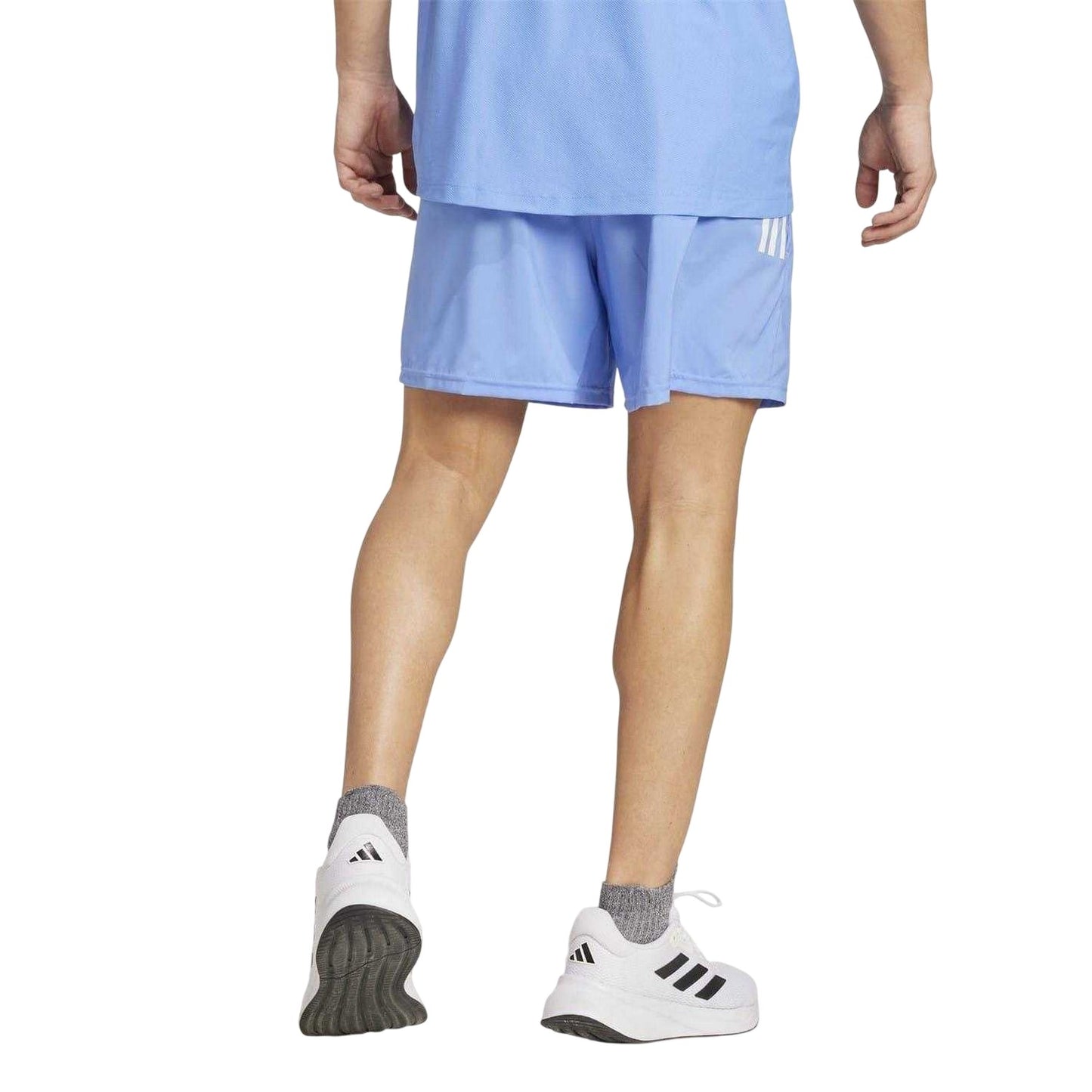 Blue - Back - Adidas Mens Own The Run Logo Running Shorts