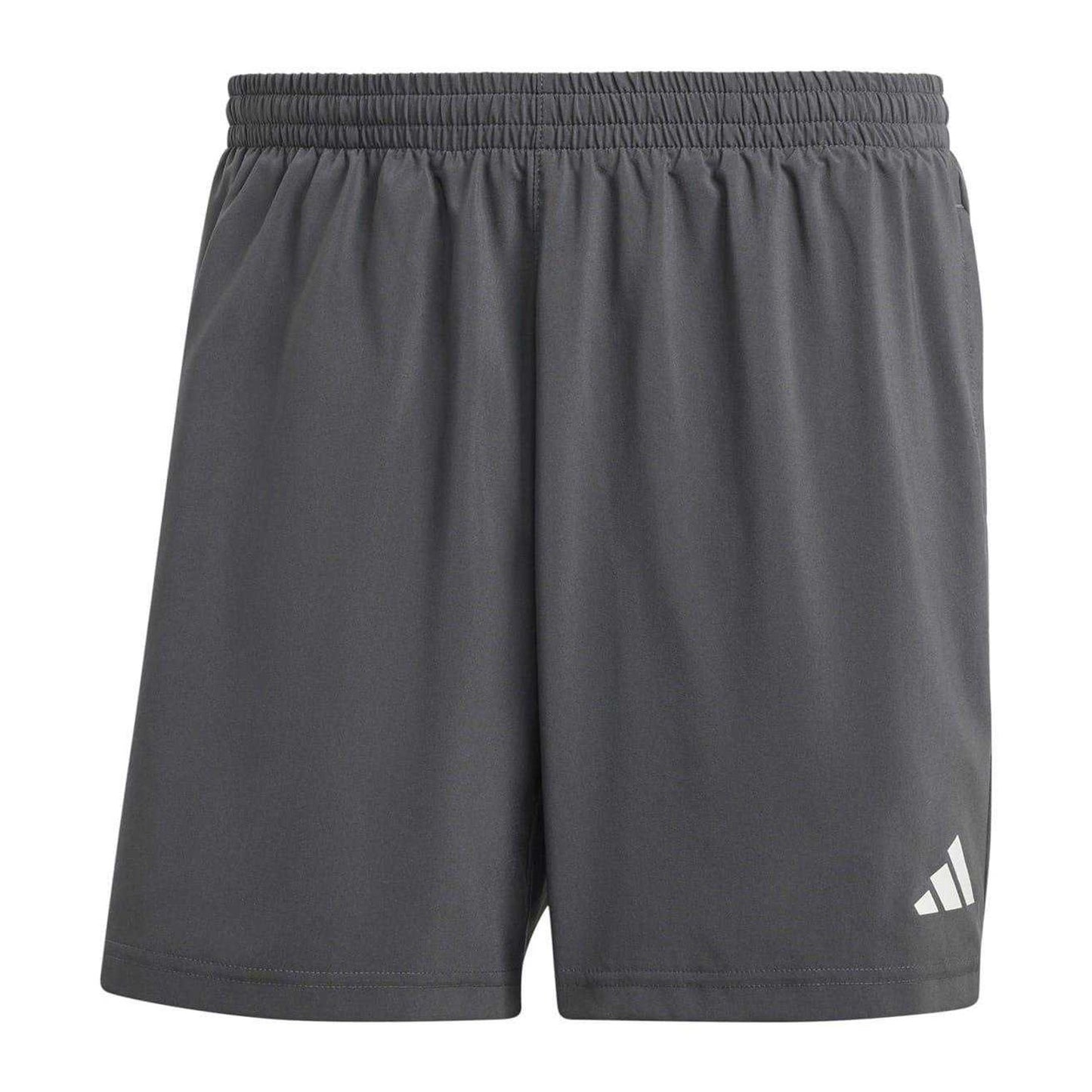 Grey - Front - Adidas Mens Own The Run Logo Running Shorts