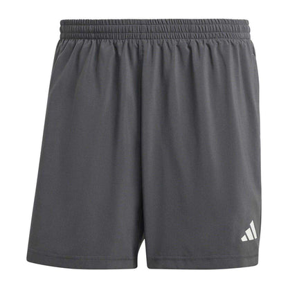 Grey - Front - Adidas Mens Own The Run Logo Running Shorts